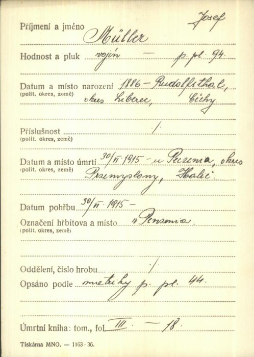 Müller Josef (1886-1915)