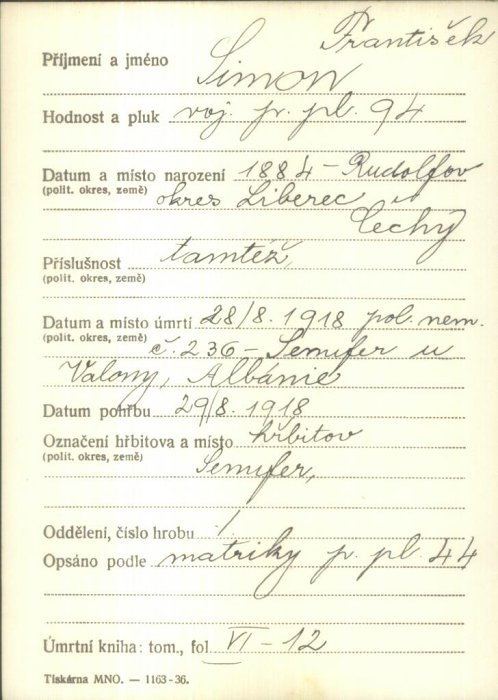 Simon Franz (1884-1918)